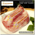 Lamb shank FORESHANK (kaki belakang) frozen Australia WAMMCO (price/pack 1kg 2pcs)